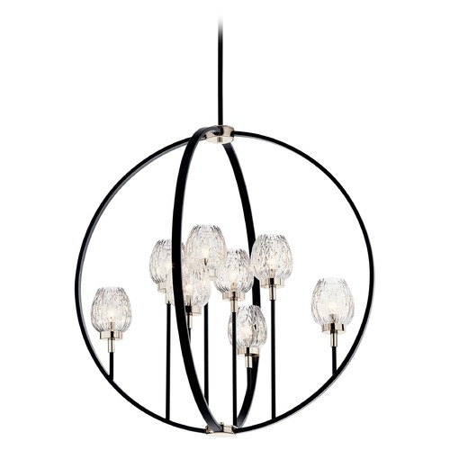 Kichler Lighting Moyra 8-Light Black Chandelier by Kichler Lighting 44240BK