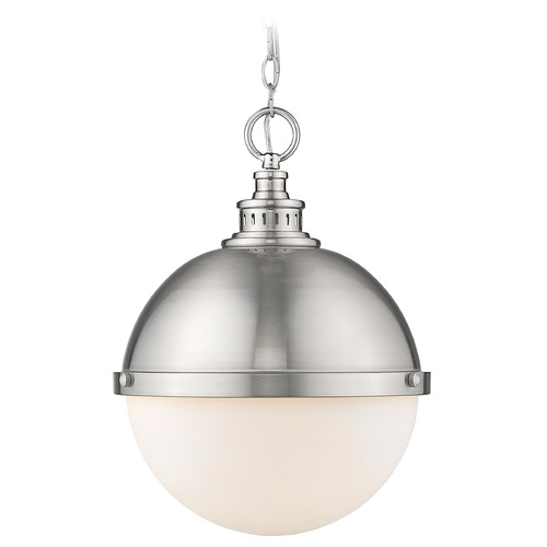 Peyton Brushed Nickel Pendant by Z-Lite