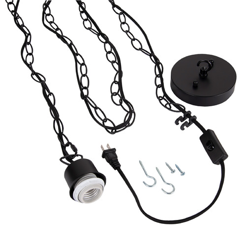 Swag Pendants Flat Black Swag Light by Craftmade Lighting