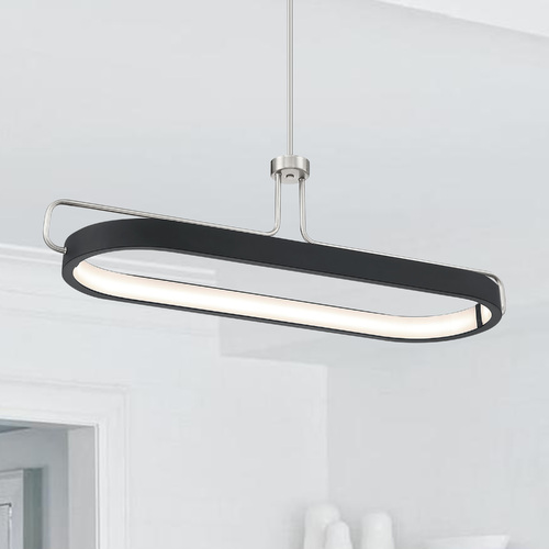 Pemberton Satin Nickel & Black LED Linear Light by Eurofase Lighting