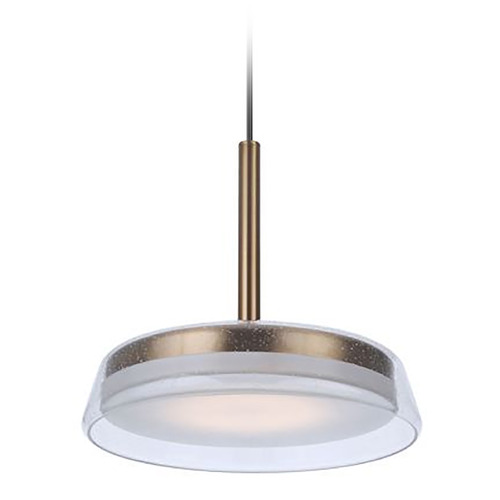 Centric Satin Brass LED Pendant by Craftmade Lighting