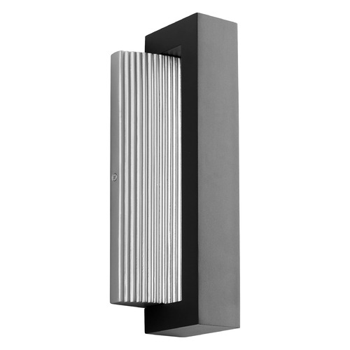 Oxygen Verve Outdoor LED Wall Light in Black & Aluminum by Oxygen Lighting 3-761-15