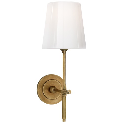 Visual Comfort Signature Collection Thomas OBrien Bryant Sconce in Antique Brass by Visual Comfort Signature TOB2022HABWG