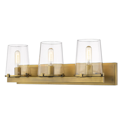 Callista Rubbed Brass Bathroom Light by Z-Lite