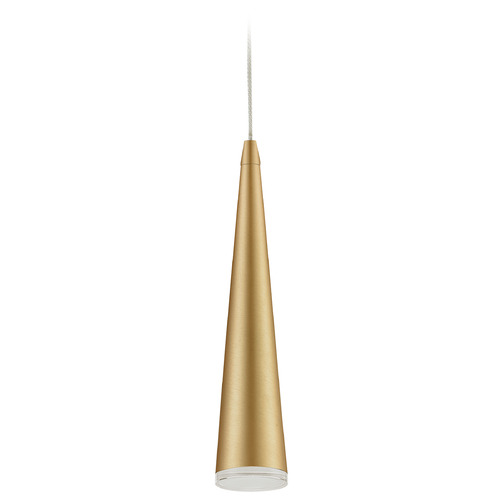 Mina Brushed Gold LED Mini Pendant by Kuzco Lighting