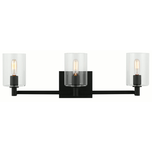 Visual Comfort Studio Collection Fullton Midnight Black Bathroom Light