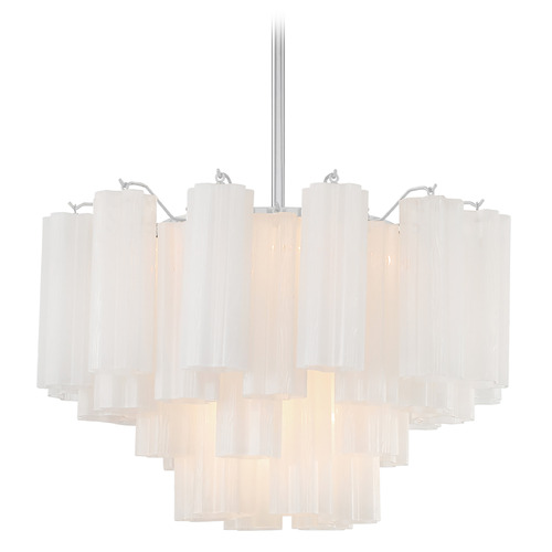 Crystorama Lighting Crystorama Lighting Addis Polished Chrome Chandelier ADD-308-CH-WH