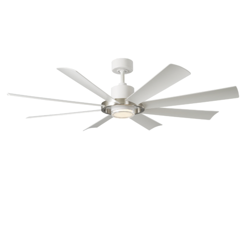 Aura 60-Inch 4CCT LED Smart Fan in Nickel & White by Modern Forms