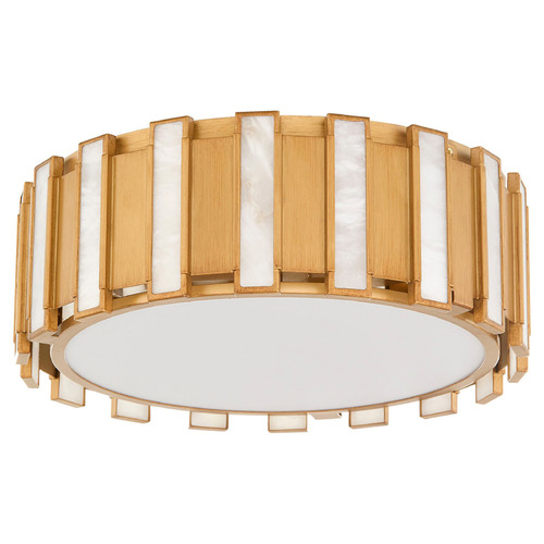 Cyan Design Voltmeter Aged Brass Flushmount Light