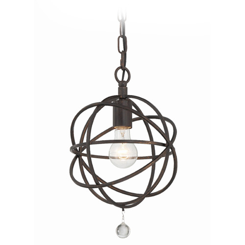 Crystorama Lighting Solaris English Bronze Mini-Pendant Light