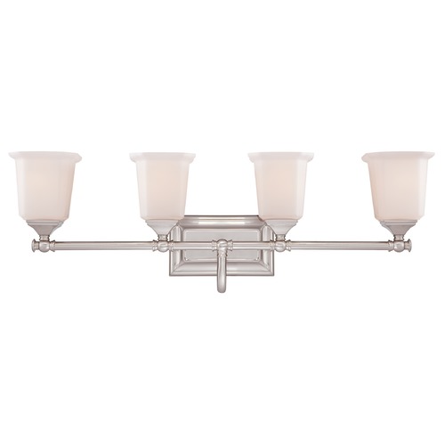 Quoizel Lighting Nicholas 30.50-Inch Bath Light in Brushed Nickel by Quoizel Lighting NL8604BN