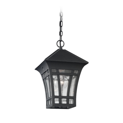 Herrington Outdoor Hanging Light in Black by Generation Lighting