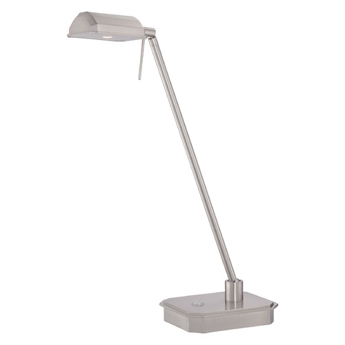 George Kovacs Lighting George Kovacs Brushed Nickel LED Table Lamp with Rectangle Shade P4346-084