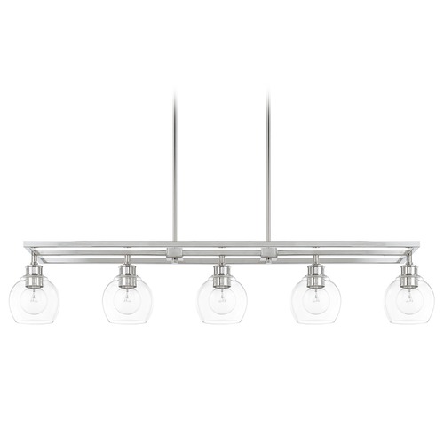 Capital Lighting Mid Century 47-Inch Linear Light in Nickel by Capital Lighting 821151PN-426