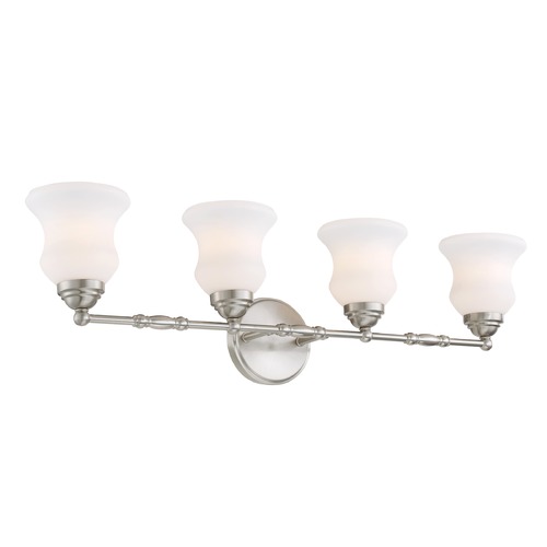 Faina Brushed Nickel Bathroom Light by Lite Source Lighting