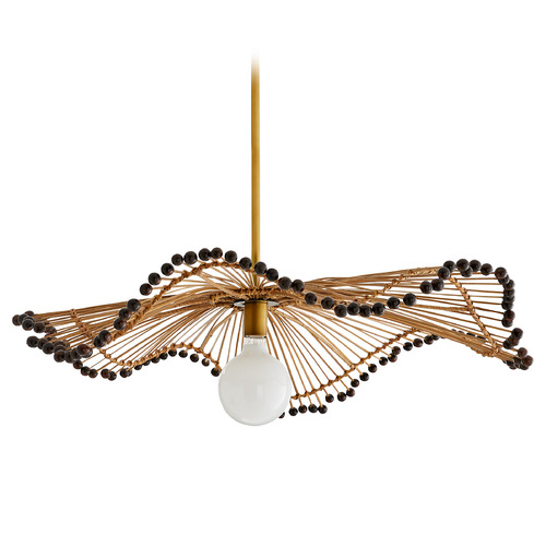 Waverly Pendant in Natural Buri & Rattan by Arteriors Home
