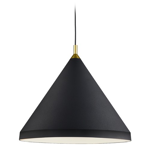 Kuzco Lighting Dorothy Black & Gold Pendant by Kuzco Lighting 492824-BK/GD