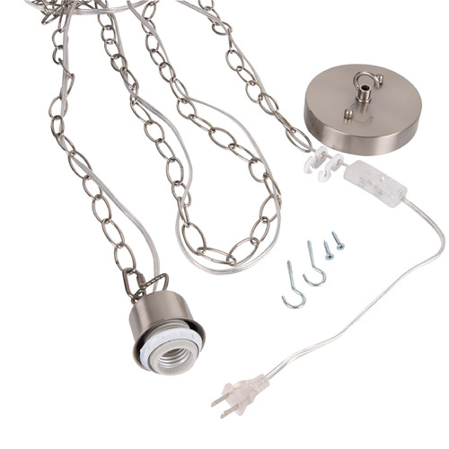 Swag Pendants Brushed Polished Nickel Swag Light by Craftmade Lighting