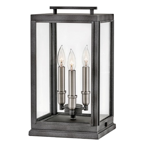 Sutcliffe 12V Large Pier Mount in Aged Zinc by Hinkley Lighting