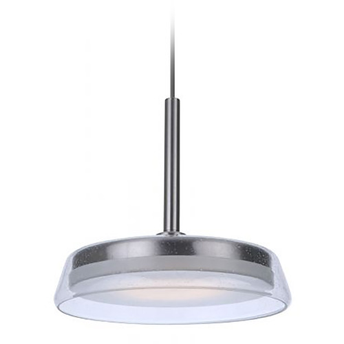 Centric Brushed Polished Nickel LED Pendant by Craftmade Lighting