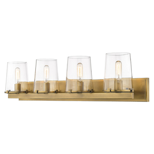 Callista Rubbed Brass Bathroom Light by Z-Lite