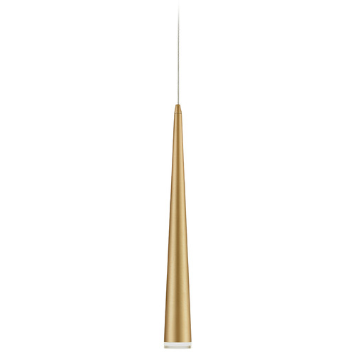 Mina Brushed Gold LED Mini Pendant by Kuzco Lighting