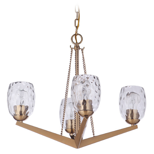 Guiding Star Satin Brass Chandelier by Craftmade Lighting