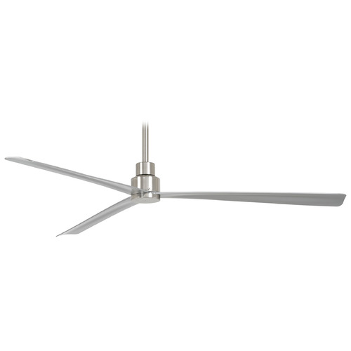 Minka Aire Minka Aire Simple Brushed Nickel Ceiling Fan Without Light F789-BNW