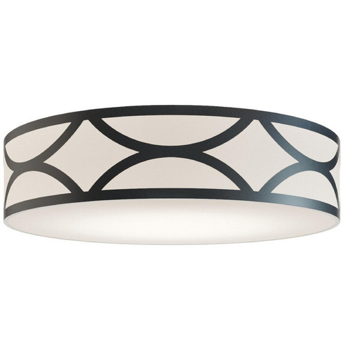 Afx Lighting Lake Black LED Flushmount Light