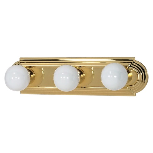 Nuvo Lighting 18-Inch Racetrack Vanity Light Polished Brass by Nuvo Lighting 60/308