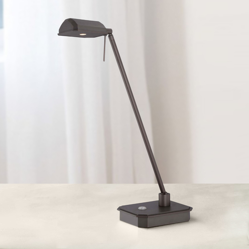 George's Reading Room Copper Bronze Patina LED Task Lamp by George Kovacs