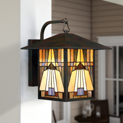 Inglenook Valiant Bronze Outdoor Wall Light by Quoizel Lighting