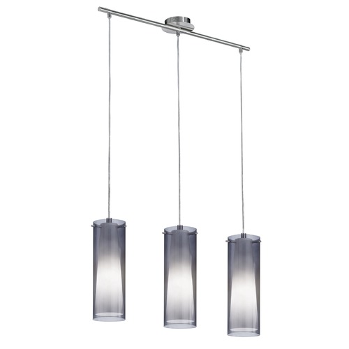 Pinto Nero Matte Nickel Multi-Light Pendant by Eglo Lighting