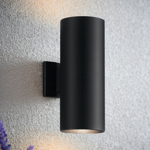 Modern Outdoor Wall Light Black by Kichler Lighting