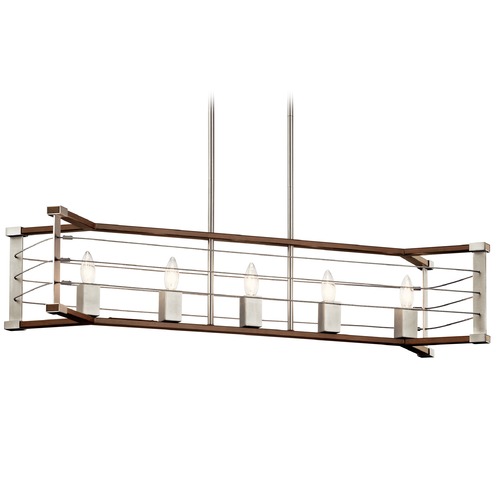 Kichler Lighting Lente 5-Light Brushed Nickel Chandelier by Kichler Lighting 44250NI