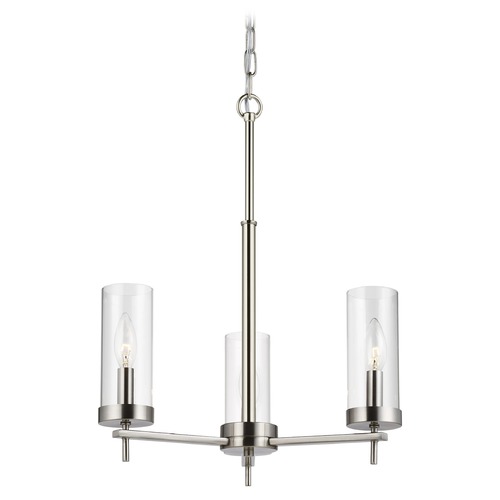 Zire Brushed Nickel Chandelier by Visual Comfort Studio