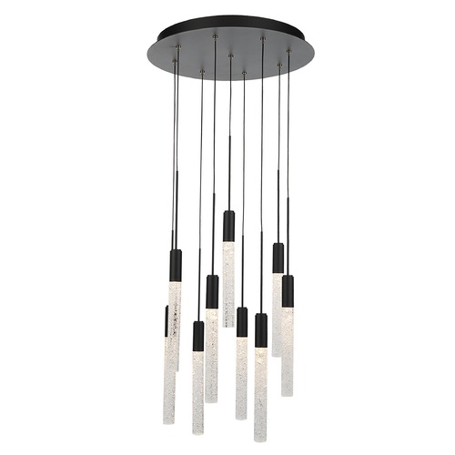 Modern Forms by WAC Lighting Magic Black LED Multi-Light Pendant by Modern Forms PD-35609-BK