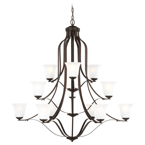 Generation Lighting Emmons 44.50-Inch Wide Bronze LED Chandelier by Generation Lighting 3139012EN3-710