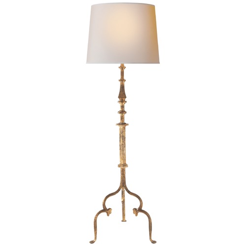 Visual Comfort Signature Collection Suzanne Kasler Madeleine Floor Lamp in Gilded Iron by Visual Comfort Signature SK1505GINP