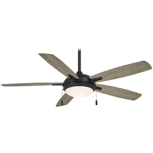 Minka Aire Lun-Aire Coal LED Ceiling Fan with Light