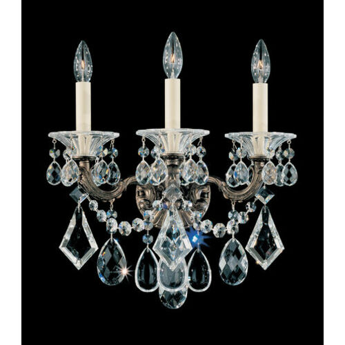 La Scala Crystal Wall Sconce in Florentine Bronze by Schonbek Lighting