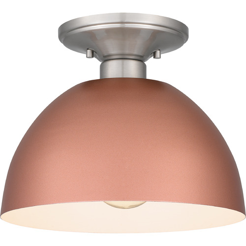 Quoizel Lighting Eason 10-Inch Semi-Flush in Matte Rose Gold by Quoizel Lighting QSF5575MRG