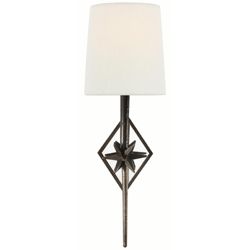 Visual Comfort Signature Collection Visual Comfort Signature Collection Ian K. Fowler Etoile Aged Iron Sconce S2320AI-L