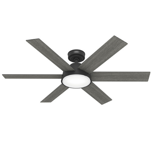 Hunter Fan Company Donatella Matte Black LED Ceiling Fan with Light