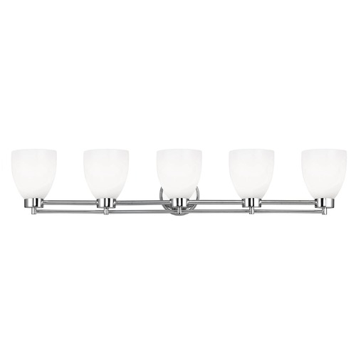 Design Classics Lighting Chrome Bathroom Light 706-26 GL1028MB