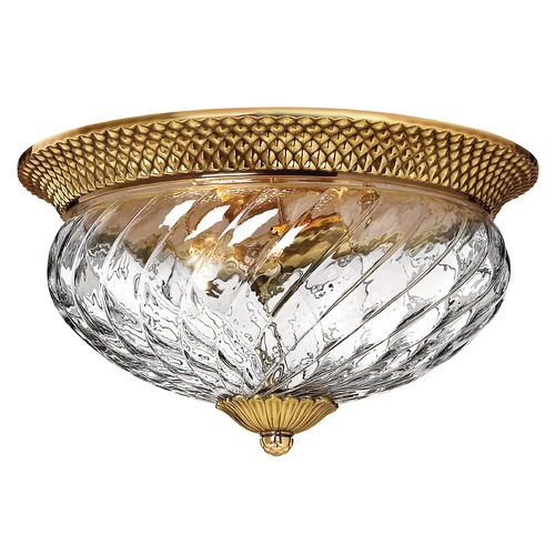 Plantation 16-Inch Flush Mount in Burnished Brass by Hinkley Lighting