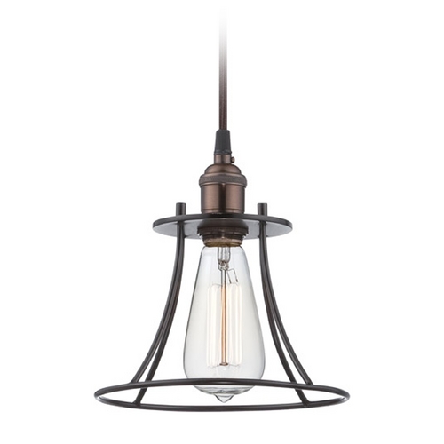 Mini Pendant in Rustic Bronze by Nuvo Lighting