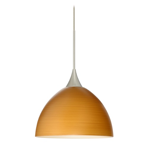 Besa Lighting Brella Satin Nickel LED Mini-Pendant Light