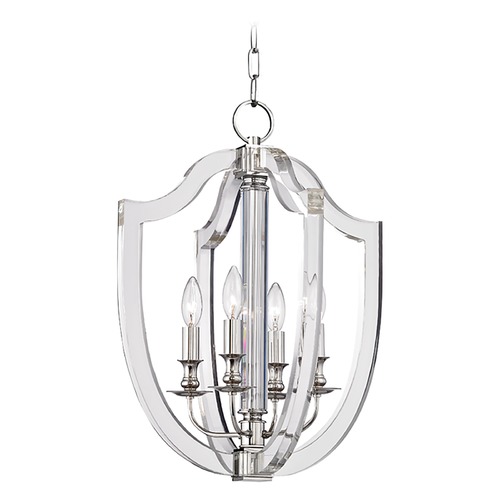 Arietta Polished Nickel Pendant by Hudson Valley Lighting