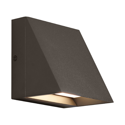 Visual Comfort Modern Collection Sean Lavin Pitch 3000K LED Outdoor Wall Light in Bronze by Visual Comfort Modern 700WSPITSZ-LED830